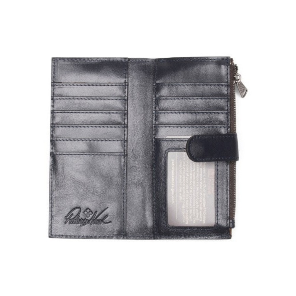 Patricia Nash Nazari Leather Wallet Le Fleur Floral Magnetic Snap Womens - Picture 3 of 3